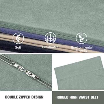 OLCHEE Women’s 2 Piece Seamless Acid Wash Workout Outfits High Waist Yoga Leggings with Long Sleeve Zipper Crop Top Gym Clothes Set - Green Size S