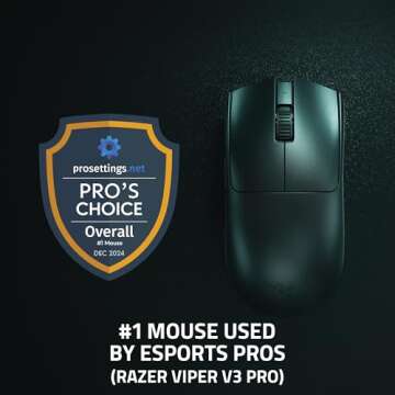 Razer Viper V3 Pro Wireless Esports Gaming Mouse: Symmetrical - 54g Lightweight - 8K Polling - 35K D...