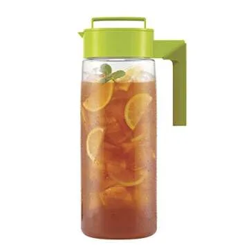 Takeya Premium Quality Iced Tea Maker with Patented Flash Chill Technology Made in the USA, BPA Free, 2 Quart, Avocado