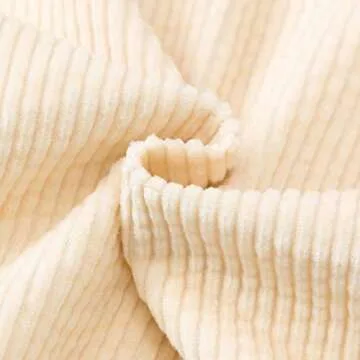 Sofinee Place Baby Girls Cotton Strap Bib Dress Corduroy Check Stripe