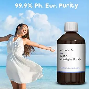 DMSO Pharma Grade 99.9% Ph. EUR. 8.45 fl oz - 250ml | Pure Liquid DMSO in Amber Glass Bottle | Undiluted & Odourless | Made in Germany