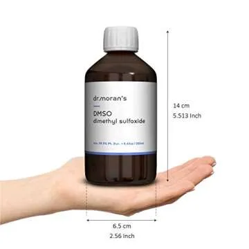 DMSO Pharma Grade 99.9% Ph. EUR. 8.45 fl oz - 250ml | Pure Liquid DMSO in Amber Glass Bottle | Undiluted & Odourless | Made in Germany