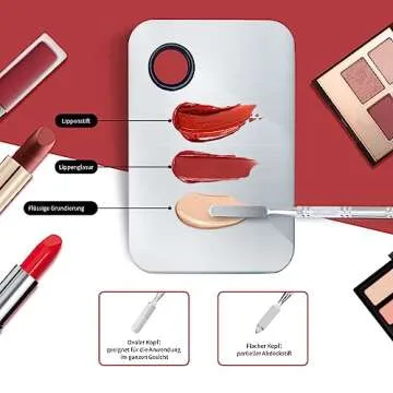 ALIOBC Makeup Mixing Palette Upgraded Stainless Steel Tray