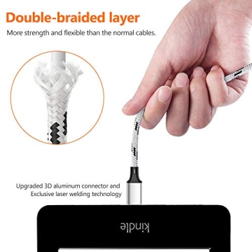 Nylon Braided Multi Charging Cable 3 Pack 5ft
