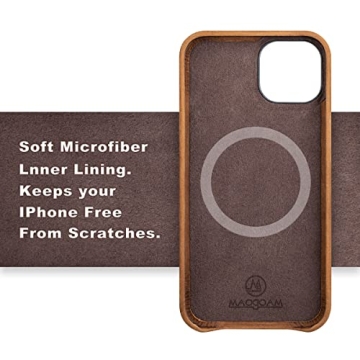 maogoam Leather Case for iPhone 13 - Handcrafted & Stylish