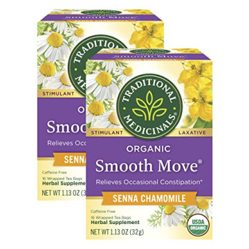 Organic Smooth Move Tea with Chamomile for Digestive Relief