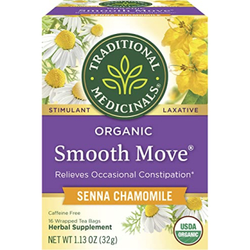 Organic Smooth Move Tea with Chamomile for Digestive Relief