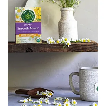 Organic Smooth Move Tea with Chamomile for Digestive Relief