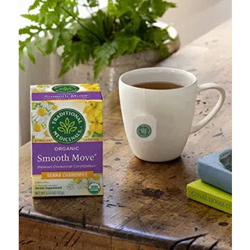 Organic Smooth Move Tea with Chamomile for Digestive Relief