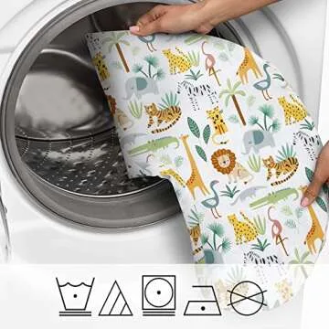 Boppy Nursing Pillow Cover, Colorful Wildlife, Cotton Blend, Fits The Original Support for Breastfeeding, Bottle Feeding, and Bonding, Cover Only, Sold Separately