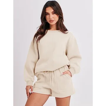 ANRABESS Women 2 Piece Lounge Outfit - Cozy & Stylish