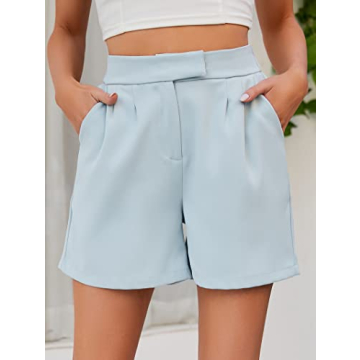 Famulily Comfy High Waist Shorts for Women - Sage Green