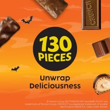 Butterfinger, CRUNCH, Baby Ruth Halloween Candy Variety Pack