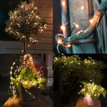 66Ft 200LED Fairy Lights Plug in, Waterproof with Remote Outdoor 8 Modes Christmas Lights Bedroom Decor, Twinkle Lights with Timer for Girl's Room Garden Christmas Decorations (Warm White)