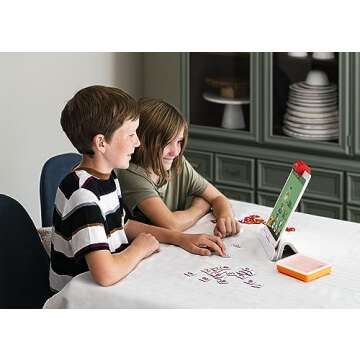 Osmo Genius Starter Kit - 7 Educational iPad Games for Spelling & Math, Ages 6-10