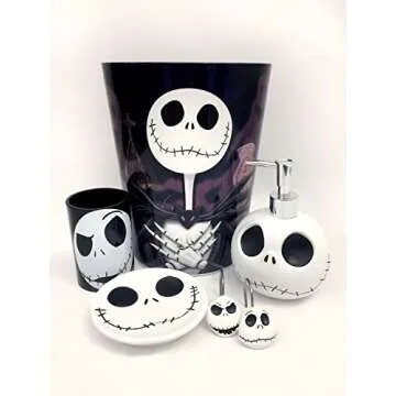 Disney Nightmare Before Christmas Jack Skellington 12-Piece Shower Curtain Hooks