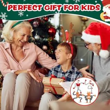 Chirstmas Stocking Stuffers for Kids Toddler, Pop Tube Fidget Toys Airplane Car Travel Activities Toys Sensory Autism Toys for Children with Autistic ADHD, Goodie Bag Stuffer Gift for Boys Ages 3-9