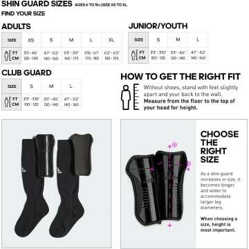 Adidas Youth Sock Shin Guards - Comfortable Protection