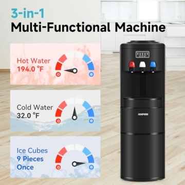 ICEPURE Hot Cold Water Dispenser & Ice Maker