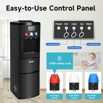 ICEPURE Hot Cold Water Dispenser & Ice Maker