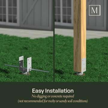 Mayne No Dig Ground Anchor for Reliable Outdoor Stability