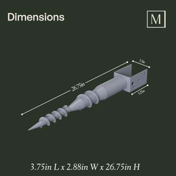 Mayne No Dig Ground Anchor for Reliable Outdoor Stability
