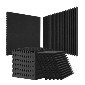 VEVOR Acoustic Foam Panels 50 Pack - High Density Soundproofing for Studios