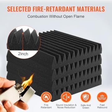 VEVOR Acoustic Foam Panels High Density Soundproofing 50 Pack