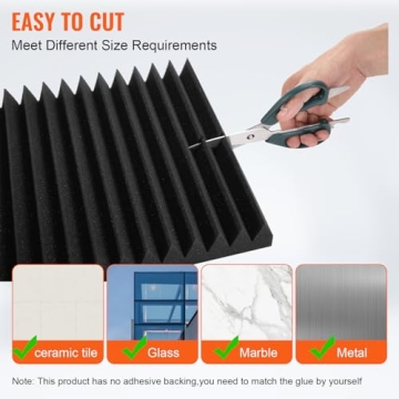 VEVOR Acoustic Foam Panels High Density Soundproofing 50 Pack