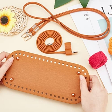 WADORN 4pcs DIY Leather Bags Crochet Set for Crafting