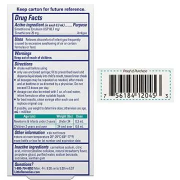 Little Remedies Gas Relief Drops for Tummy's, Natural Berry, 0.5 oz