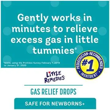 Little Remedies Gas Relief Drops for Tummy's, Natural Berry, 0.5 oz