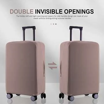 RainVillage Travel Luggage Cover Suitcase Protector Scratch-Resistant Fit 19-31 Inch Suitcase, Not I...