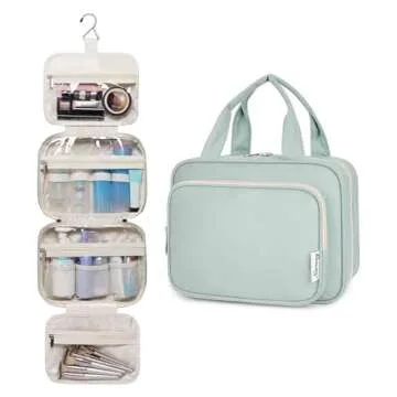 Narwey Hanging Toiletry Bag for Women Travel Makeup Bag Organizer Toiletries Bag for Travel Size Ess...