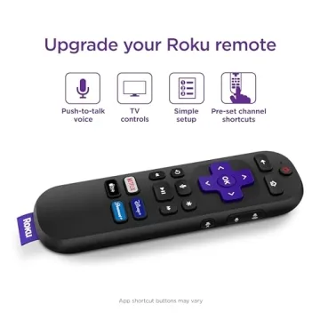 Roku Voice Remote (Official) for Roku Players, Roku Audio, and Roku TV (Renewed)