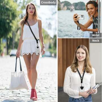OUTXE Adjustable Phone Lanyard for Neck and Wrist
