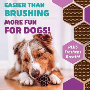 Yummy Combs Dog Dental Treats – Vet VOHC Approved – Delicious Chicken Protein – Removes Tartar...