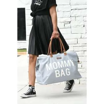 Childhome The Original Mommy Bag, Large Baby Diaper Bag, Mommy Hospital Bag, Large Tote Bag, Mommy T...