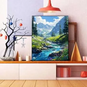 Mountain Paint by Number for Adults Perfect Gift Home Decor