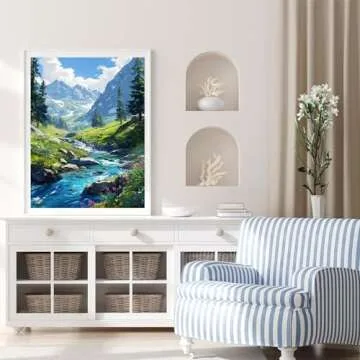 Mountain Paint by Number for Adults Perfect Gift Home Decor