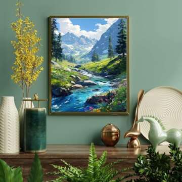 Mountain Paint by Number for Adults Perfect Gift Home Decor