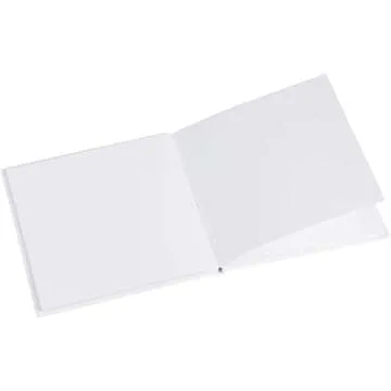 6 Pack 5x5 inch White Blank Hardcover Books for Kids to Write Stories, Unlined Scrapbook and Journal - 18 Sheets/36 Pages Each