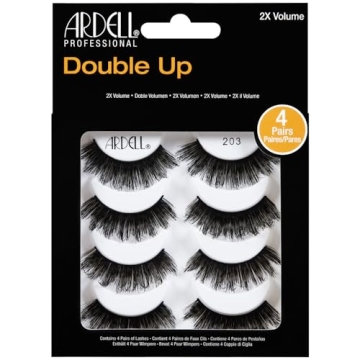 Ardell Double Up 203 Faux Eyelashes 4 Pack - Effortlessly Glamorous Eyes
