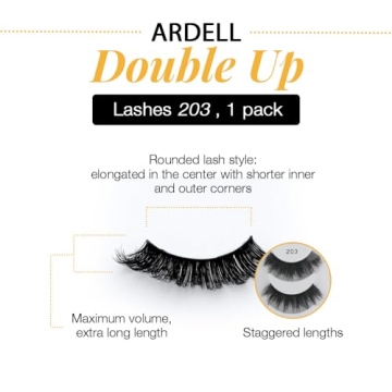Ardell Double Up 203 Faux Eyelashes - Glamour in 4 Pairs