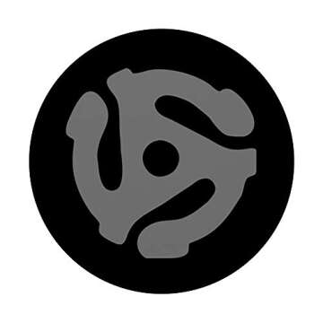 Music Geek, Retro 45 rpm Record Adaptor Vinyl Lovers