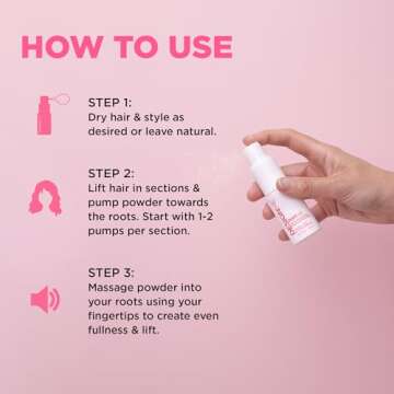 PUFF.ME Volumizing Powder by DESIGNME | Hair Powder Volumizer for Hair | Root Lifting Hair Texture Powder for Straight, Curly, or Wavy Hair | Talc Free Hair Powder for Women, (0.32 Oz)