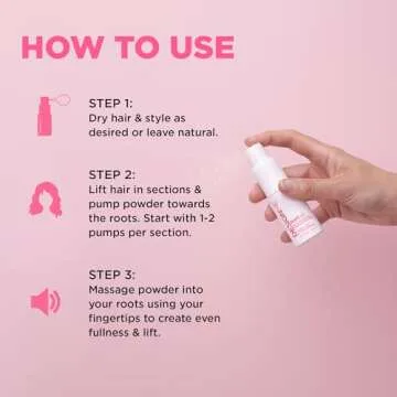 PUFF.ME Volumizing Powder by DESIGNME | Hair Powder Volumizer for Hair | Root Lifting Hair Texture Powder for Straight, Curly, or Wavy Hair | Talc Free Hair Powder for Women, (0.32 Oz)