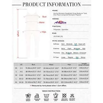 Amilia Womens Spaghetti Strap Bodycon Tank One Piece Jumpsuits Rompers Playsuit (M, White)