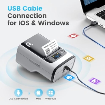 POLONO PM220S 2 Inch Bluetooth Label Maker