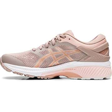 ASICS Women's Gel-Kayano 26 Running Shoes, 7, Fawn/Rose Gold